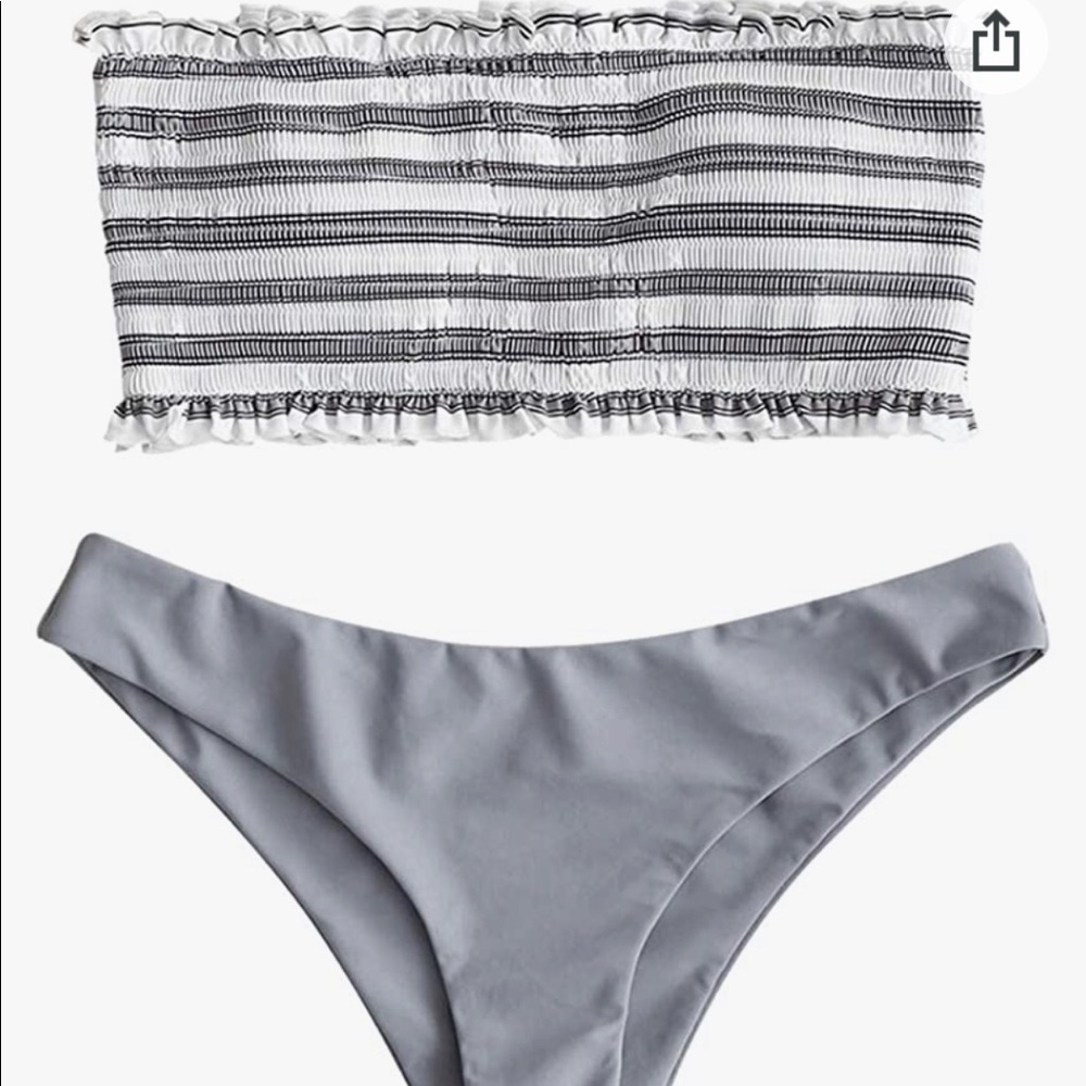 Never worn gray zaful bikini set